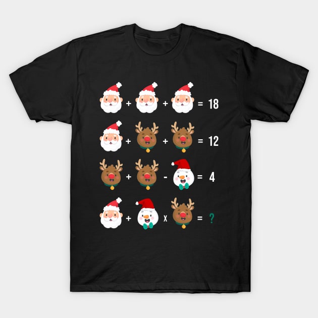 Order of Operations Quiz Funny Math Teacher Christmas Gift Shirt T-Shirt by mo designs 95